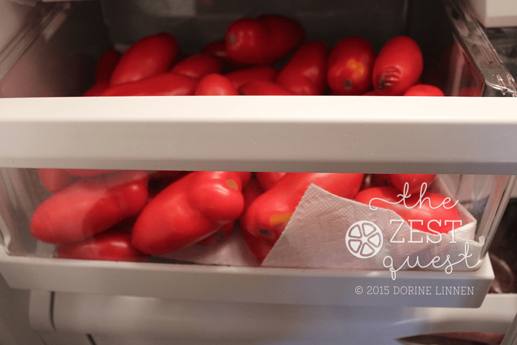 Ohio-Farm-Share-Week-15-San-Marzano-Tomatoes-one-qtr-bushel-just-fit-in-the-fridge-drawer-2-The-Zest-Quest