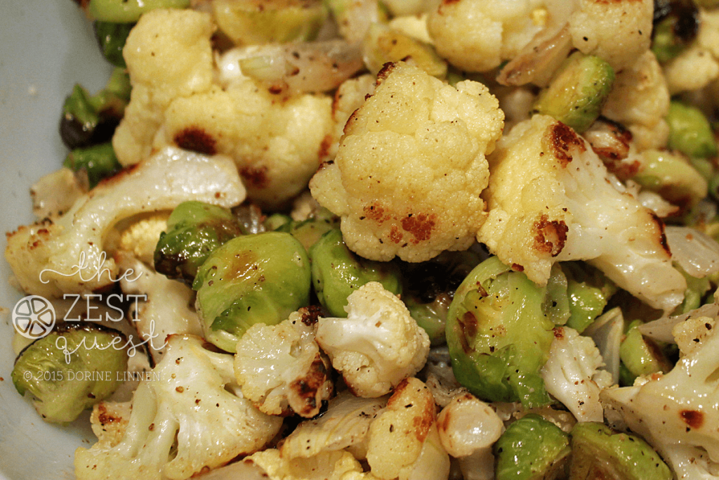 Roasted-Brussels-Sprouts-Cauliflower-Onions-is-becoming-a-favorite-at -2-The-Zest-Quest