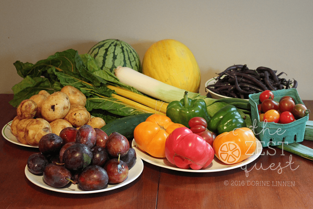 Ohio Farm Share Summer Week 11 - plus Garden Bounty equals Tomato Heaven