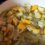 Patty Pan and Leek Recipe with Salt and Pepper is Simple