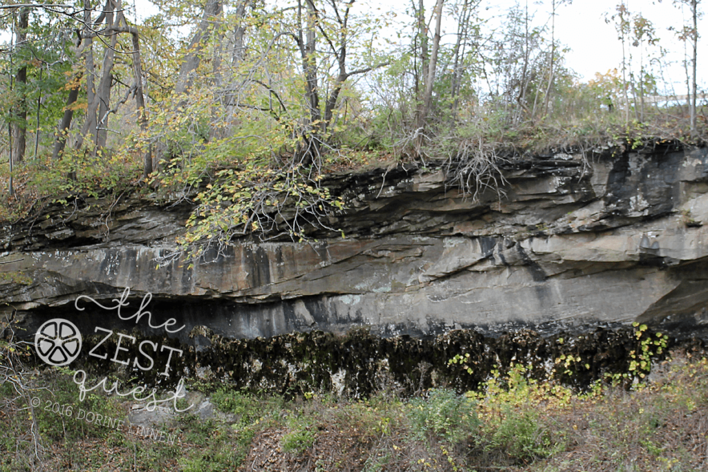 Brandywine Falls ledges