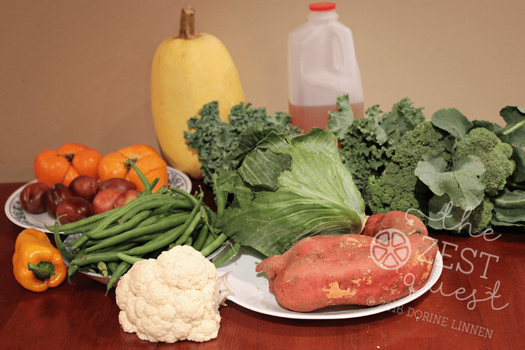 Ohio Farm Share Summer Week 18 features Brassica oleracea which mixes those blues with red yellow and orange for pastel watercolor appearance.