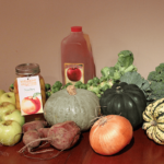 Ohio Farm Share Summer Week 22 includes Brussels Sprouts, Acorn and Kobacha Squash Apples Onions Beets Broccolit and more